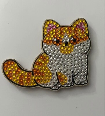 Orange Tabby Cat Magnet - image1